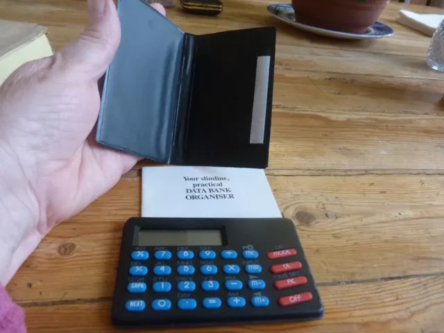 Vintage  Databank - Retro Electronic Pocket Organiser