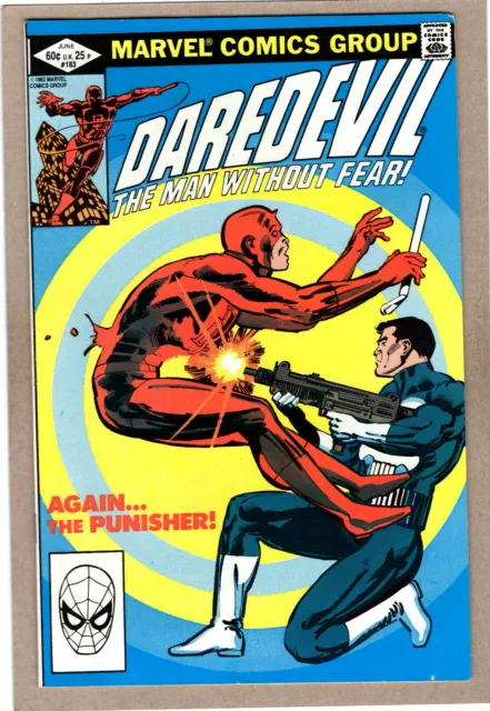 DAREDEVIL #183 VF FRANK MILLER art Punisher app 1982 Marvel Comics