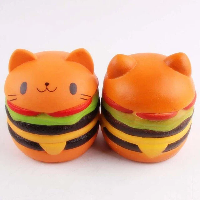 Squishy hamburger cat cheap