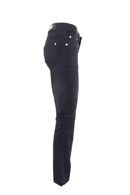 Gucci Jeans Pantalon Ciré Lurex Noir Femme Pamuk Âge 2000 3