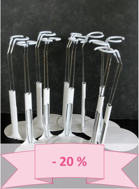 20% Super Promo - Lote De 10 Soportes para Muñeca Barbie - G.Bravot - Francia