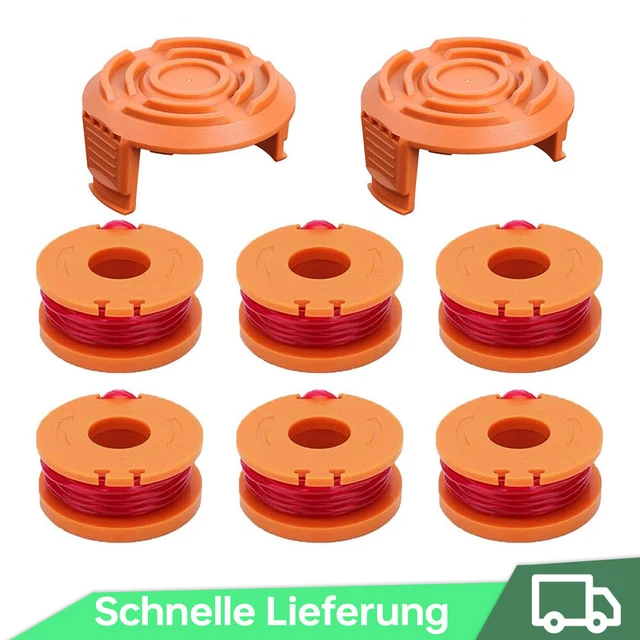 2 Stück Trimmerspulen-Abdeckungen Für Worx Rasentrimmer – ABS, Werkzeuglos, Für GT/WG 112E, 118E, 119E, 184E, 168E