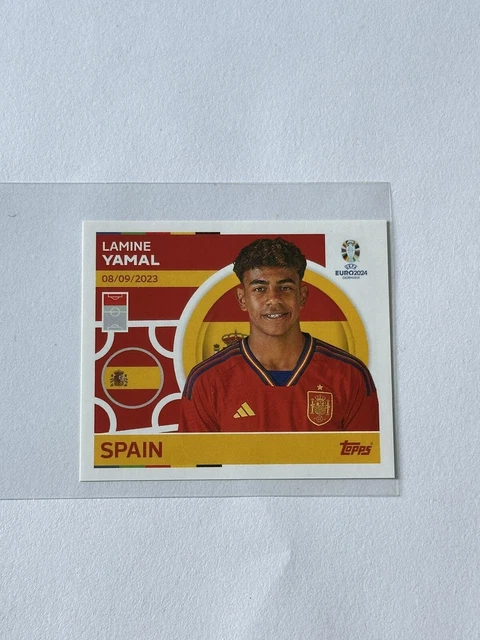 Carte UEFA EURO 2024 Lamine Yamal #070 - Rookie BARCELONA Topps