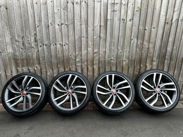 Jaguar XF Labyrinth 20” Alloy Wheels GENUINE + Continental Tyres!