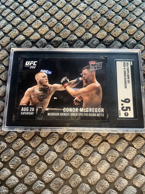 Conor Mcgregor 2016 Topps Now Ufc #202 Avenges Loss To Nate Diaz Sgc 9.5/636