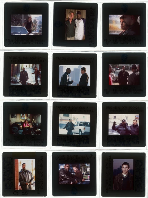 Lot 16 ektas slides originals Training Day Denzel Washington Ethan Hawke