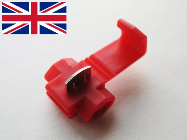 SCOTCH LOCK - QUICK CRIMP SPLICE CONNECTOR - RED - 0.5 to 1.0 mm² - 22-18 AWG UK