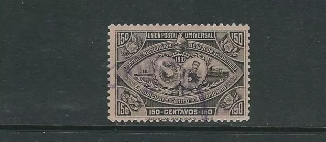 Guatemala 1897 Central Américain Expo Et Barrios (Sc 71 150c) VF Utilisé Rare