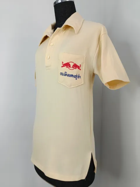 Red Bull 70's Thailand deadstock vintage polo shirt RARE