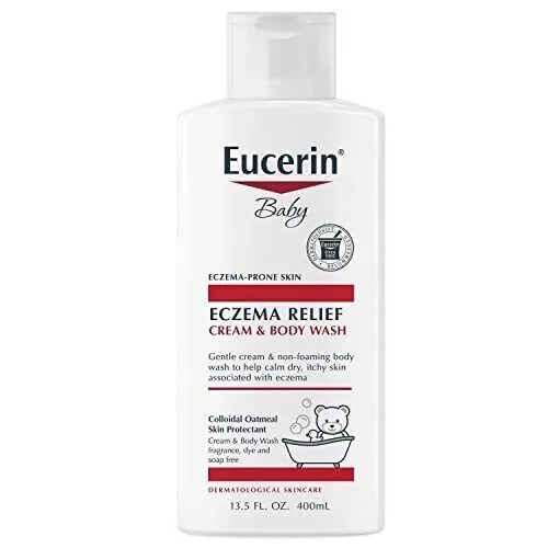 Eucerin Baby Eczema Relief Cream Body Wash Colloidal Oatmeal Skin Protectant