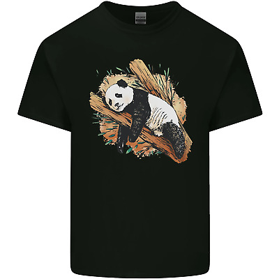 A Sleeping Panda Bear Ecology Animals Mens Cotton T-Shirt Tee Top
