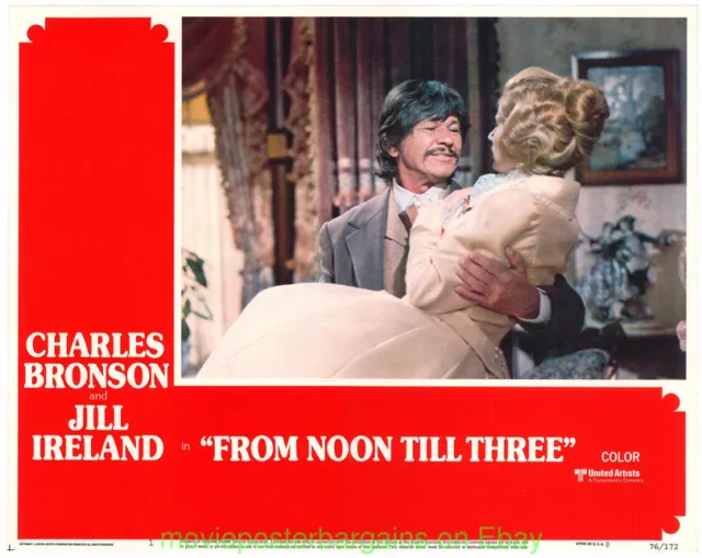 FROM NOON TIL THREE LOBBY CARD 11x14 Inch Complete SET CHARLES BRONSON