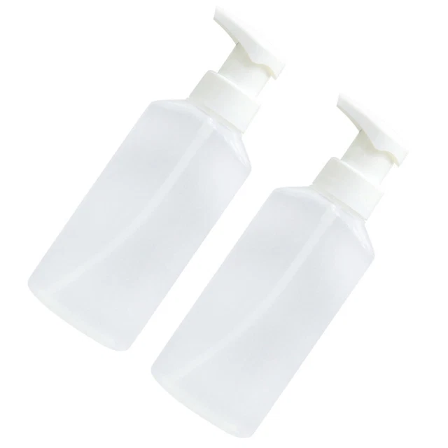 OMBRISA Lot 2 Flacons Voyage 200ml Avec Pompe Et Bouchon Flip - Étanchéité Parfaite