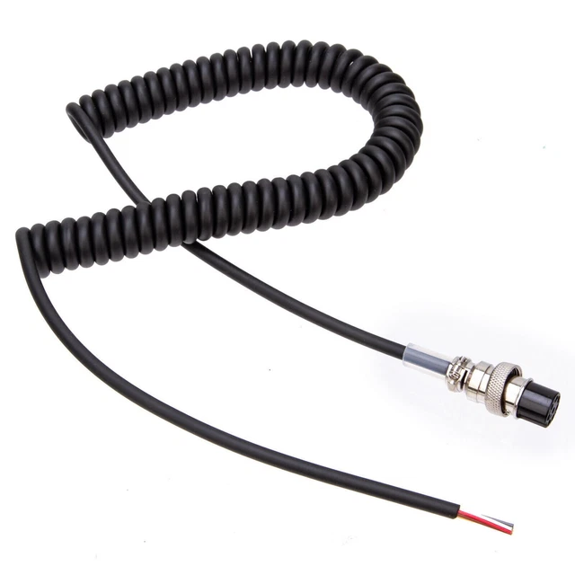 8PIN HANDHELD SPEAKER Mic Microphone Cable Cord For Alinco Radio EMS57