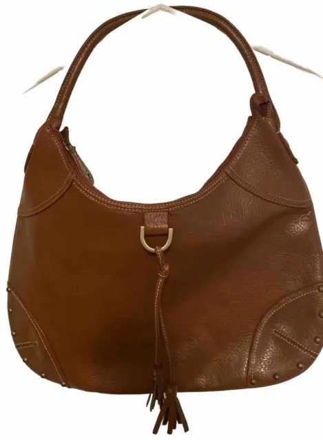 Tommy Hilfiger Purse Handbag Brown Leather. Preowned. Fast Shipping