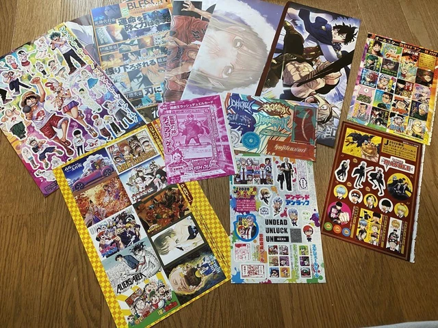 Jump Appendix Sticker Poster Jujutsu Kaisen Slam Dunk Mushroom Goods