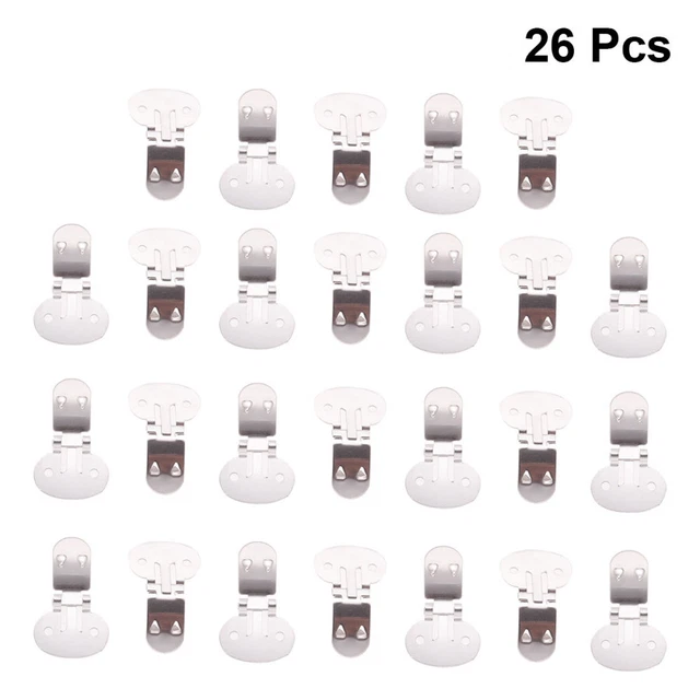 26 pz graffetta per scarpe vuota fai da te grandi clip piatte accessori per scarpe
