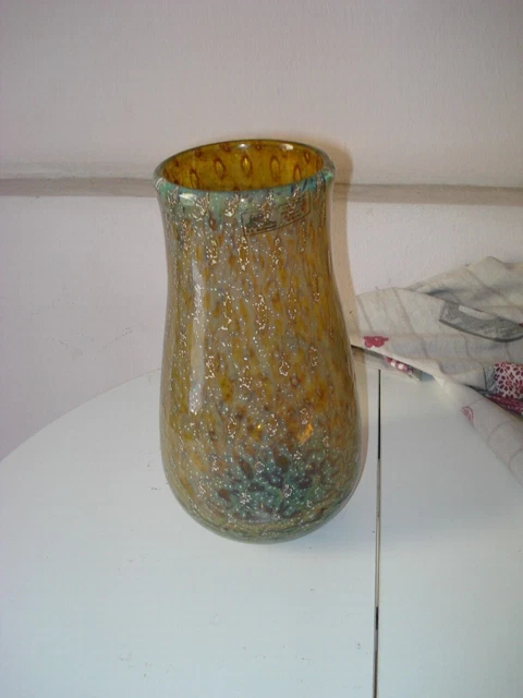 bellissimo vaso in vetro di murano la serenissima anni 70