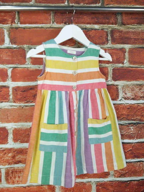 PACCHETTO BAMBINA ETÀ 18-24 MESI NEXT GAP ecc SET ABITI A RIGHE ESTATE BAMBINI 92CM 3