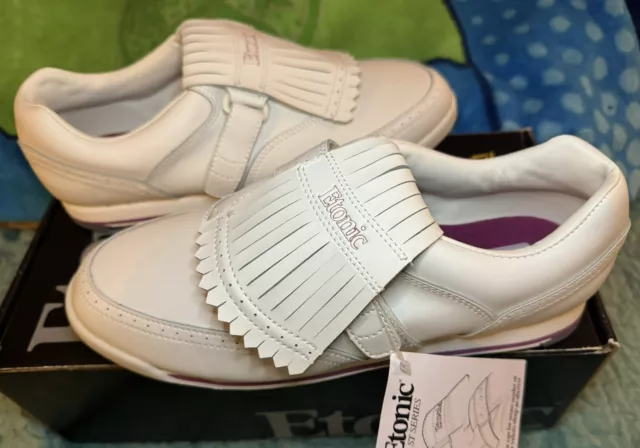 Etonic Womens White Fushia Soft Spikes Golf Shoes ST8806 Size 11 M
