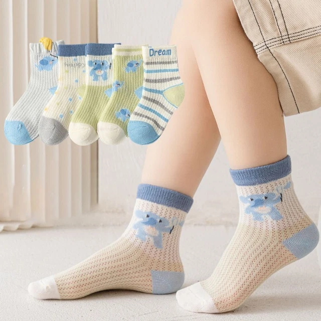 Nuovi calzini in rete di cotone traspiranti carini calzini bambini calzini bambini sottili morbidi
