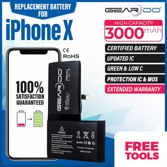 Deji Batteries For Iphone X 2716mah Real Capacity Replacement Free
