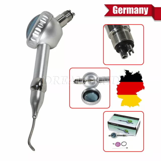 Dental 4-Loch Air Flow Pulverstrahlgerät Prophylaxe Jet Polisher Teeth Prophy M4