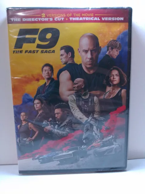 F9: The Fast Saga 2 Version DVD Director's Cut & Theatrical Version New Sealed