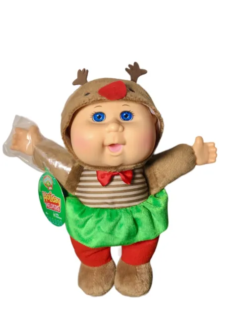 Cabbage Patch Kids Cuties Holiday Helpers-Holly Reindeer Doll Thumb Sucker