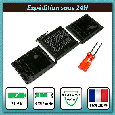 OEM A1713 OEM Batterie MacBook Pro RETINA 13" A1708 2016-17 11.4V 54.5W 1an garantie 