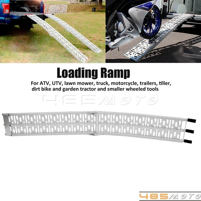 1pc x Folding Aluminium Motorbike / Motorcycle / MX / Bike Loading Ramp Silver