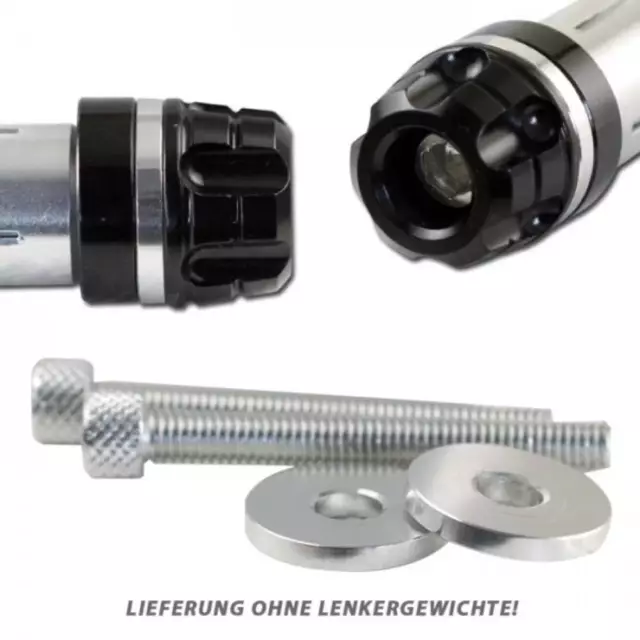 Zierring silber eloxiert für Lenkergewicht Lenkerenden Vibrationsdämpfer Paar