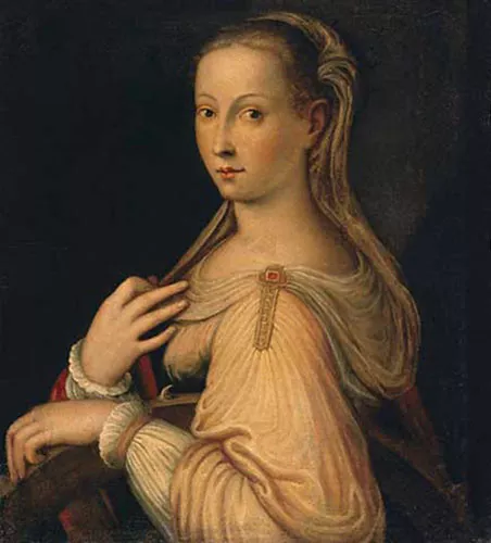 oil painting 100% handpainted on canvas "St. Catherine of Alexandria"