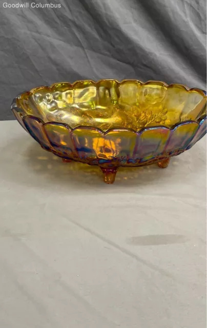 Carnival Glass Fruit Bowl