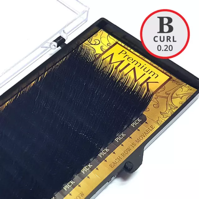 B Curl 0.20mm Premium Mink Lash Tray