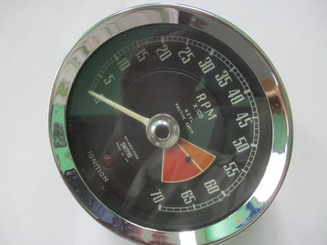 MGB Smiths positive ground tachometer converted to negative ground RVI 2401/00B
