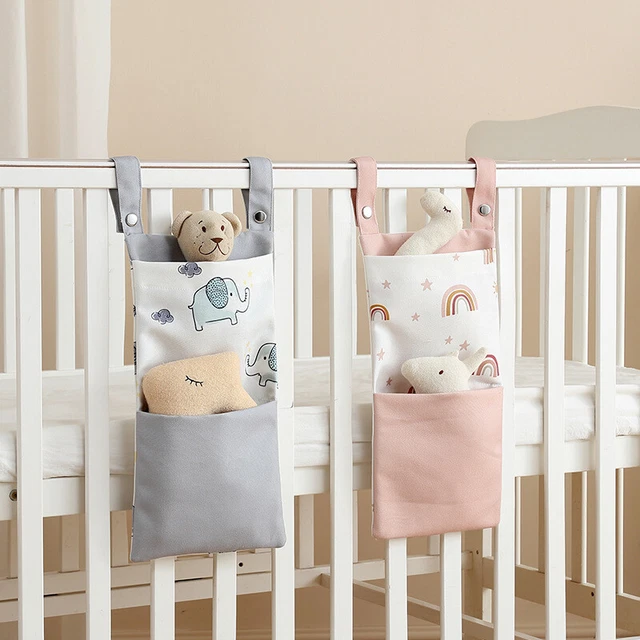 BABY CRIB ORGANIZER Bed Hanging Storage Bag Cot Diaper Organizer Kids