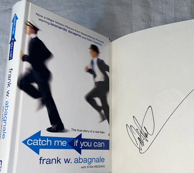 SIGNED With COA Catch Me If You Can Book Frank W. Abagnale HC Leonardo DiCaprio