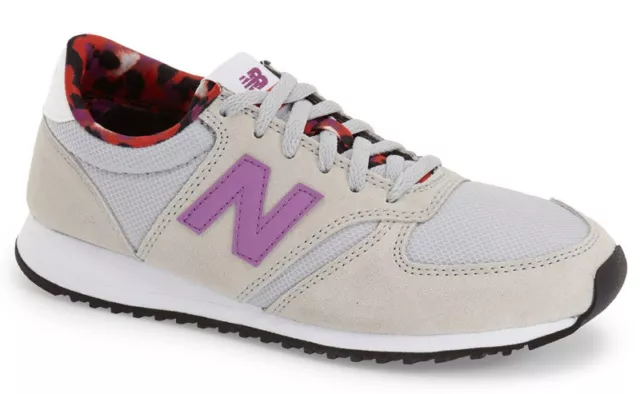 NIB NEW BALANCE Womens 420 Artistic Pop Lace-Up Sneakers US 6.5/37 Grey/Purple