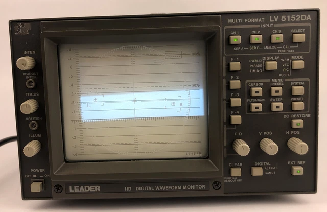 Leader LV-5152DA HD Numérique & Analogue Multiformat Forme D'Onde Moniteur