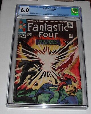 Fantastic Four  # 53...CGC Universal slab 6.0  Fine grade--ca...1966 comic book