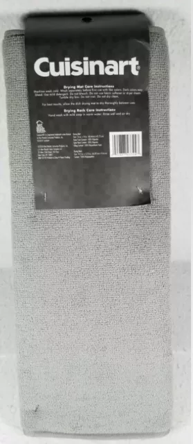 Brand New Cuisinart Dish Drying Mat With Rack Grey Gray - Free Shipping! 2