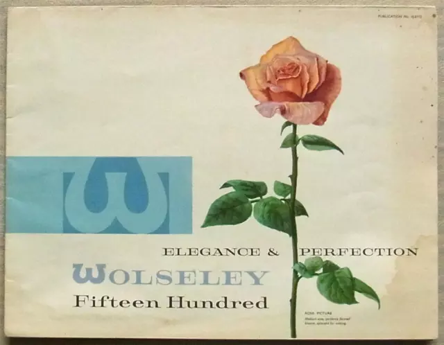 WOLSELEY FIFTEEN HUNDRED 1500 Car Sales Brochure March 1961 #H.6112