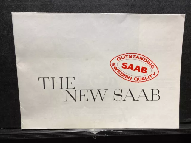 Original New Car Dealership Brochure Vintage The New Saab