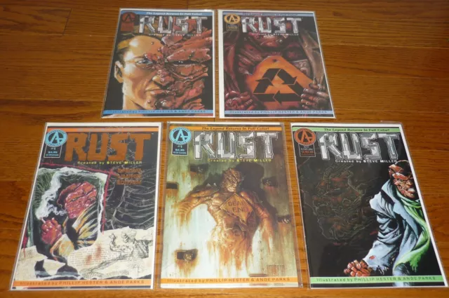 Rust comics # 1 (Special Edition), # 1-4 Adventure FIRST SPAWN, 1992, McFarlane