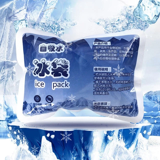 Acqua compressa fredda assorbimento automatico sacchetto frigorifero