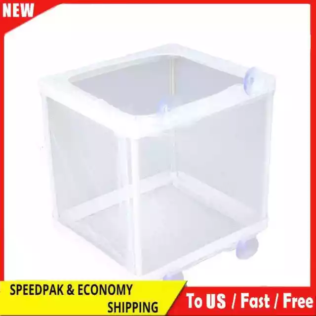 Aquarium Guppy Breeding Gauze Trap Box Tank Fish Baby Isolator Incubator Breeder