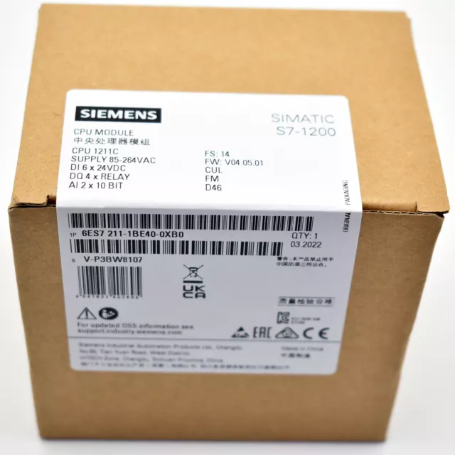 1PC New Siemens 6ES7211-1BE40-0XB0 Module Fast Delivery