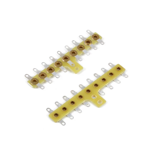 2pcs Terminal Strip Turret Tag Board 7-Lug pins Point to Point Tube Amp DIY