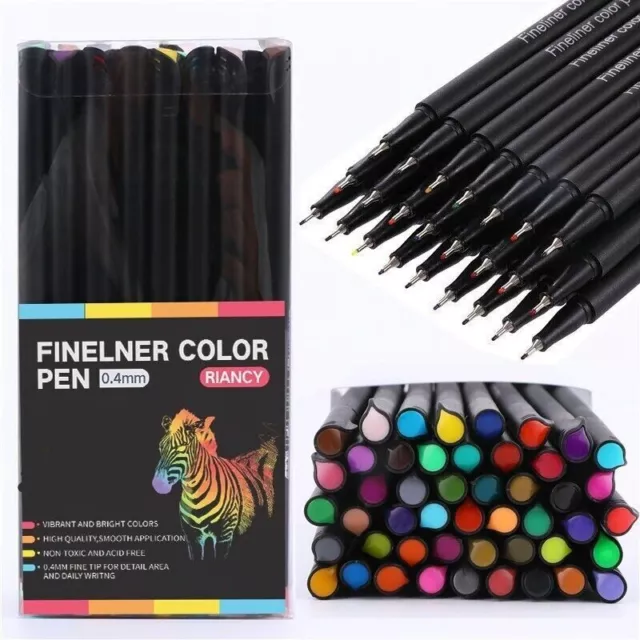 24Colour Acrylic Paint Marker Pens Extra Fine Tip Rock Permanent Posca Metal Pen